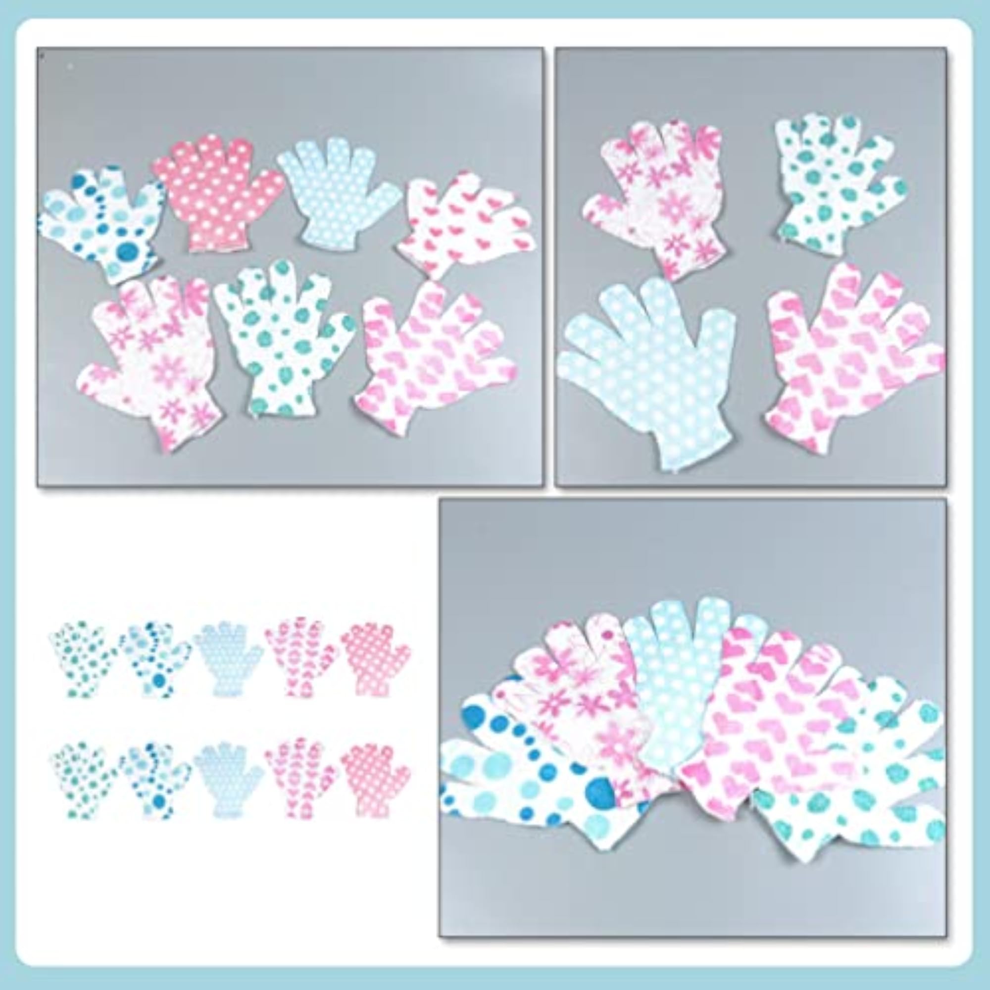10Pcs Bath Mitt Exfoliating Body Scrubber Gloves